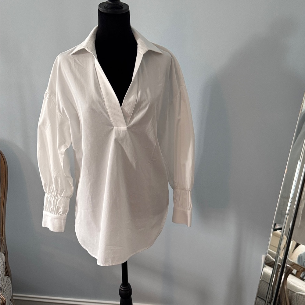 J. Crew White Thomas Mason Shirt